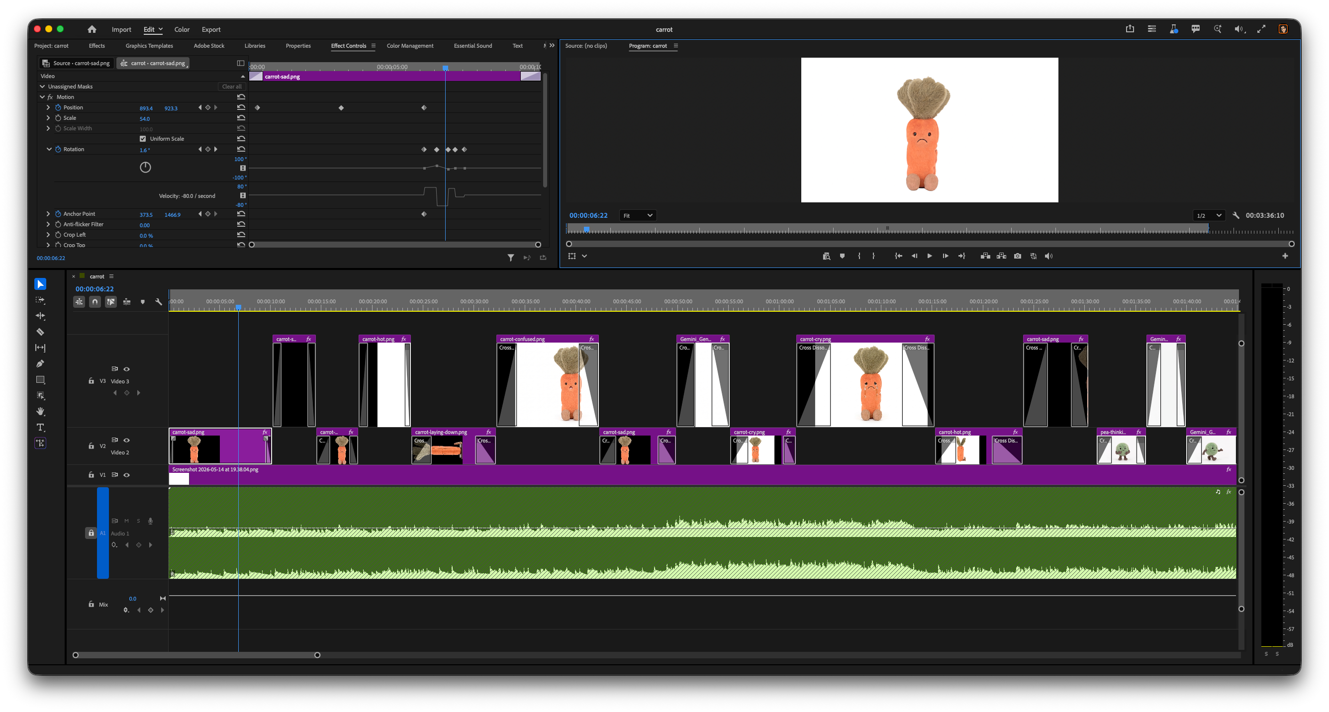 Perfect Day — Adobe Premiere Pro timeline