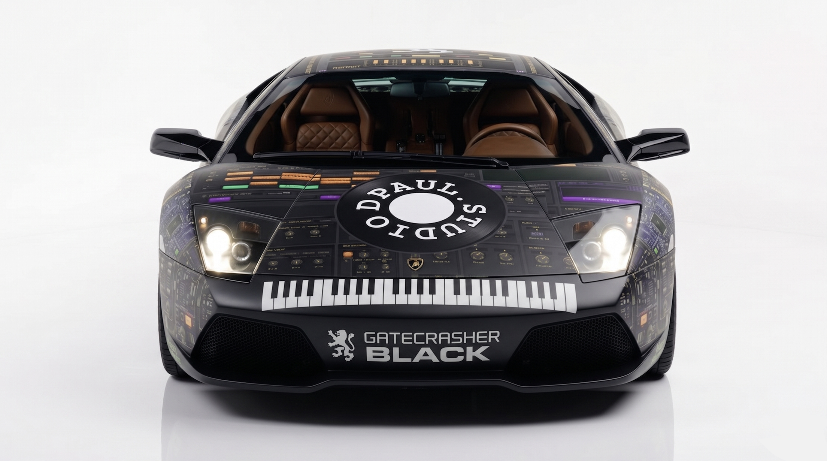 dPaul Technologies — Gatecrasher Black Lamborghini wrap