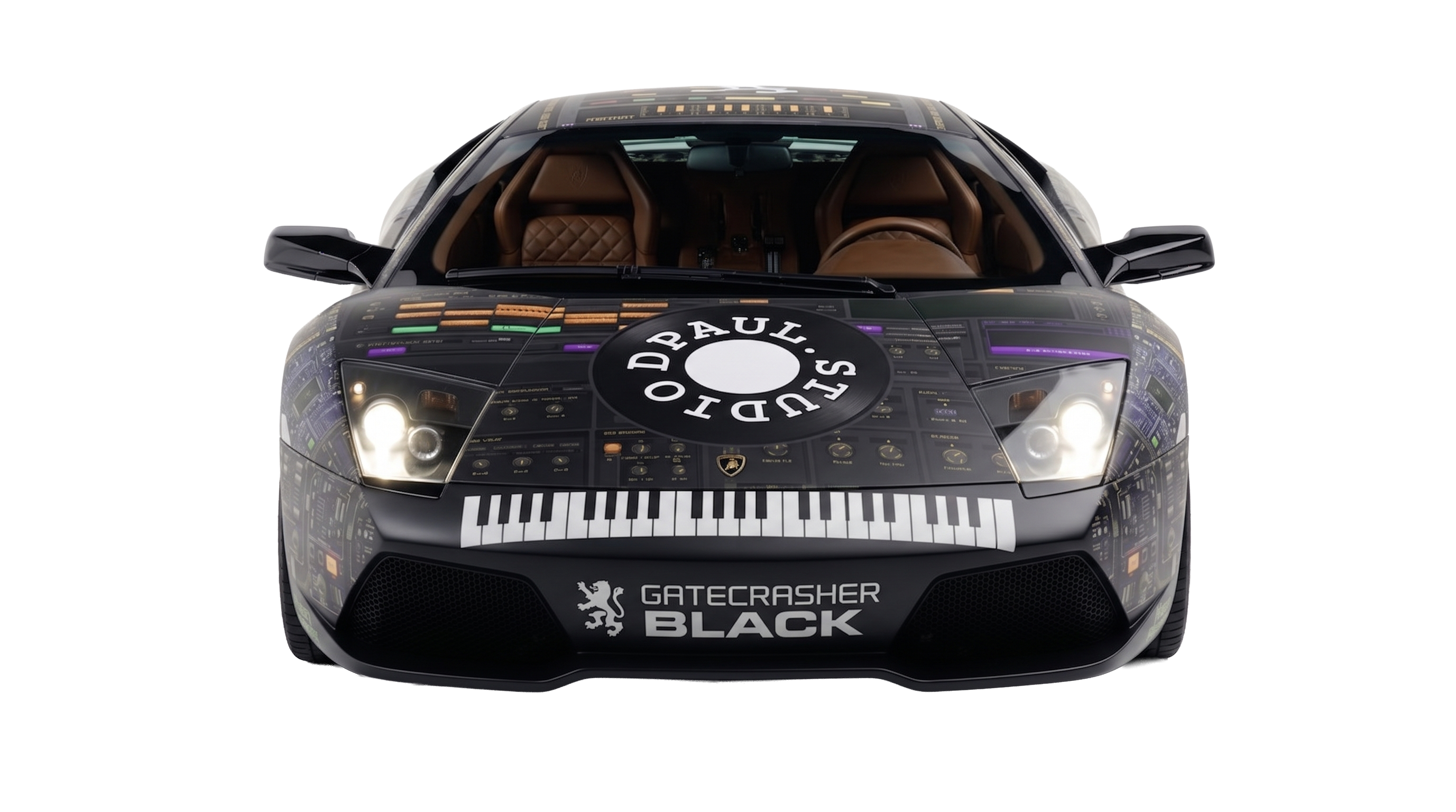 dPaul Technologies — Gatecrasher Black Lamborghini wrap