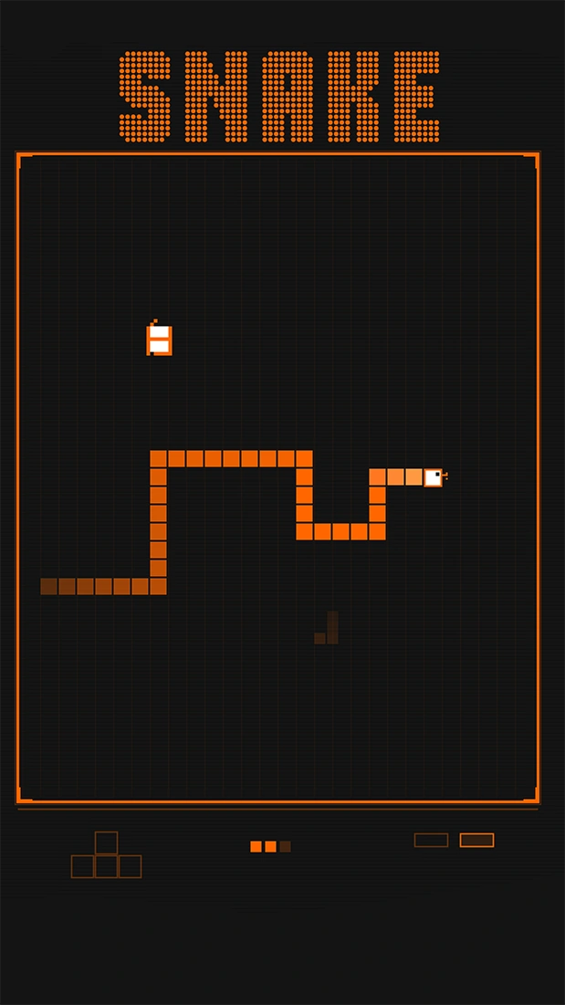 Snake — pixelated browser snake game